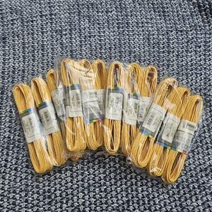 12 Packs Pale Yellow Paper Covered Wire for Crafting and Decorating 96 Yards